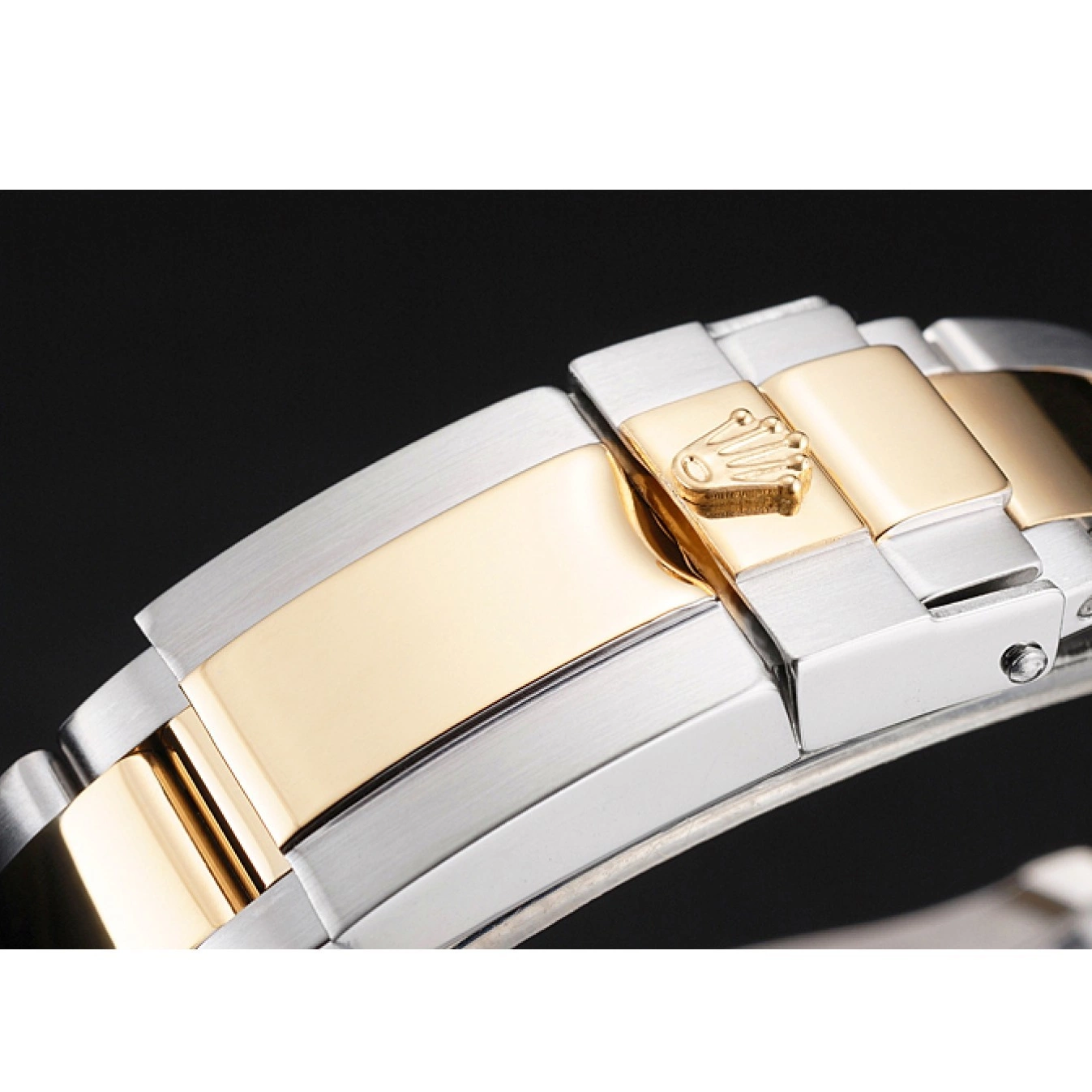 Aaa replica watch Bezel Champagne Case Bracelet Swiss Tone Stainless Rolex Yacht-Master Gold Steel Two Dial 0722
